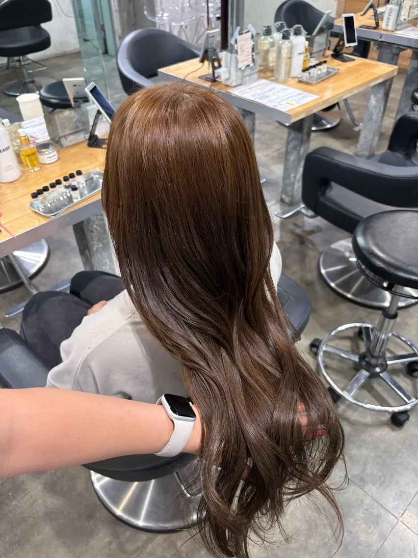 ロング カラー ヘアカラー ハイトーン 横浜💞ミオのヘアスタイル