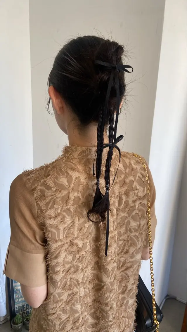 ヘアアレンジ まつ あみのヘアスタイル