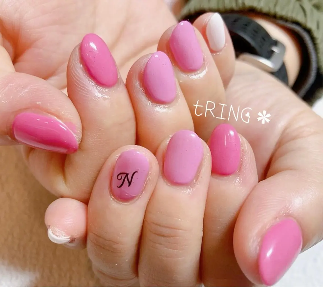 ネイル ハンドネイル tRING＊ しいの木台のネイルデザイン