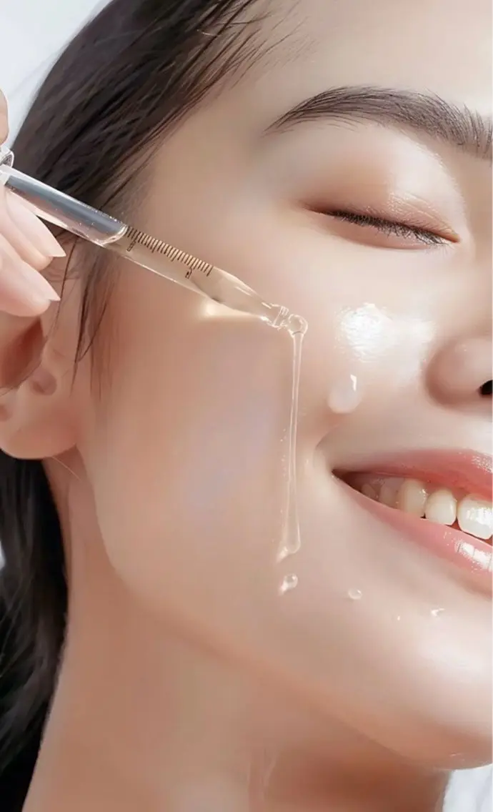 水光白玉肌 肌の奥にダイレクトに成長因子25倍のエキスが行き届く!キメ細かな眩しいほどのグロス肌を目指しましょう♡の写真