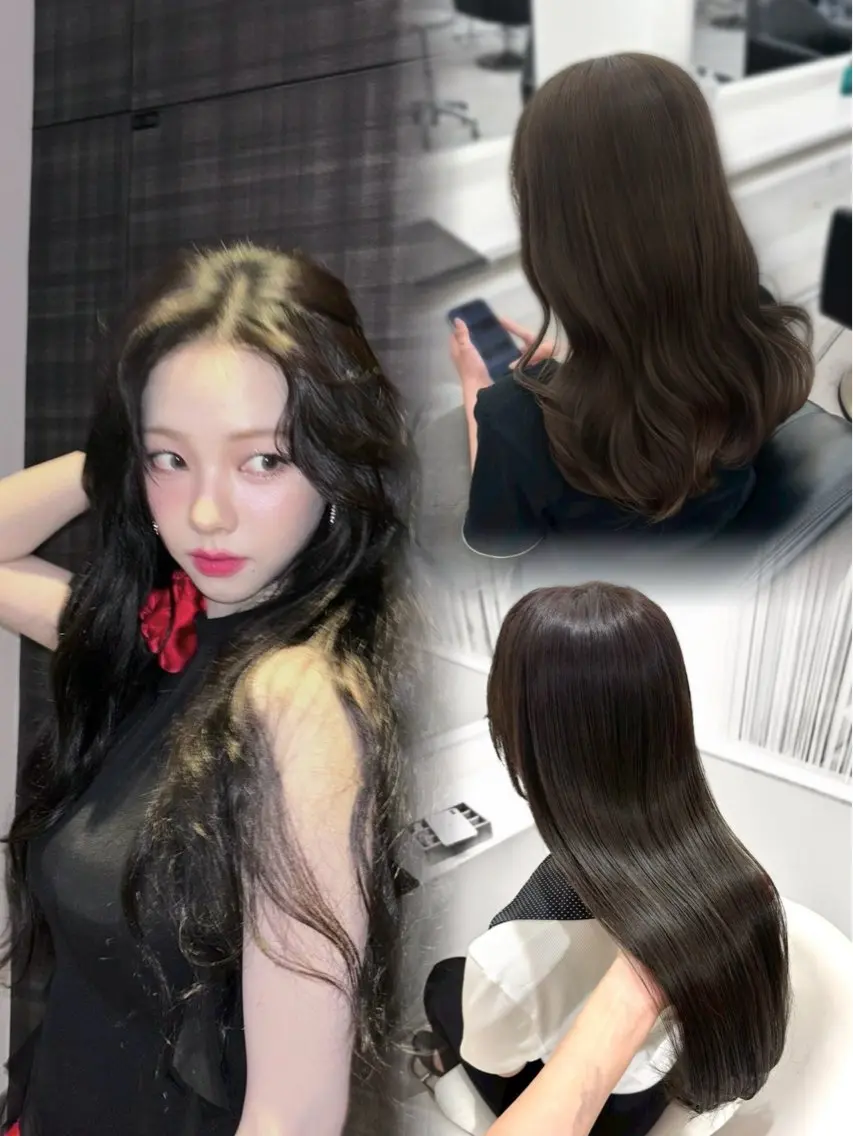 ロング カラー カット ヘアカラー Parve Mix 森 美遥🩶のヘアスタイル