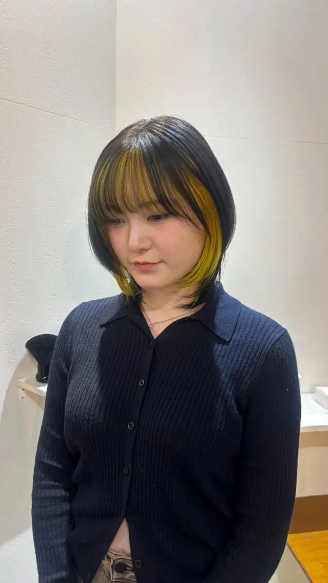 ミディアム カット ヘアカラー トリートメント YUKI 🌕 «ダブルカラー»のヘアスタイル