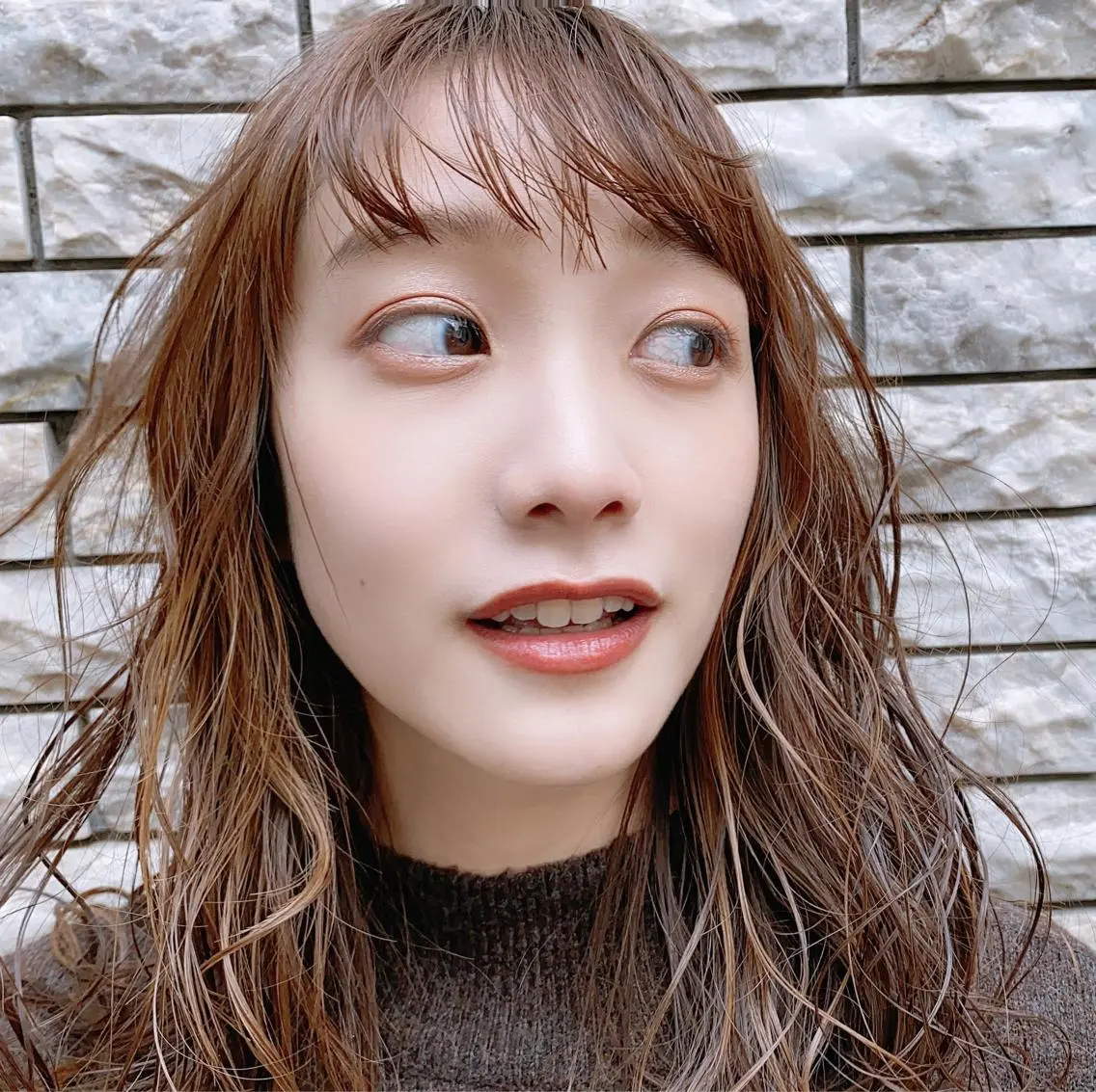 セミロング カラー カット ヘアカラー 加古 皐月のヘアスタイル