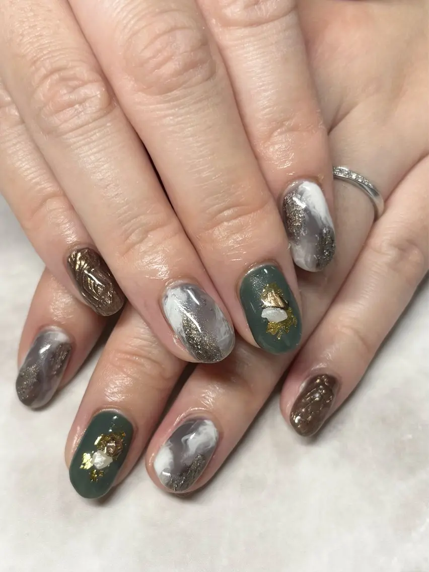 ネイル ニュアンスネイル Re nail rikaのネイルデザイン