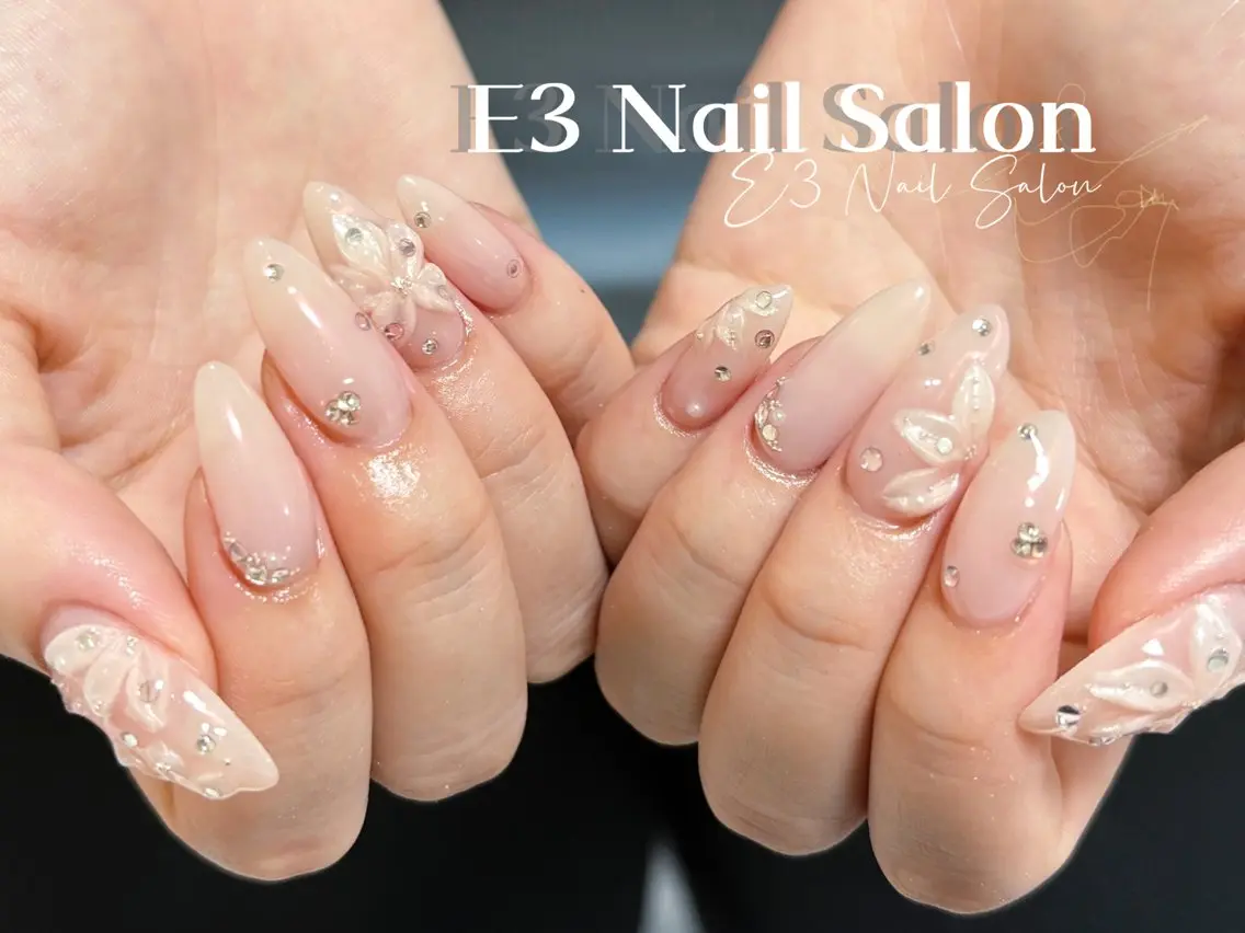 ネイル アニマル柄 オーロラネイル べっ甲ネイル ボルドー ブラウン ハンドネイル E3 Nail Salonのネイルデザイン