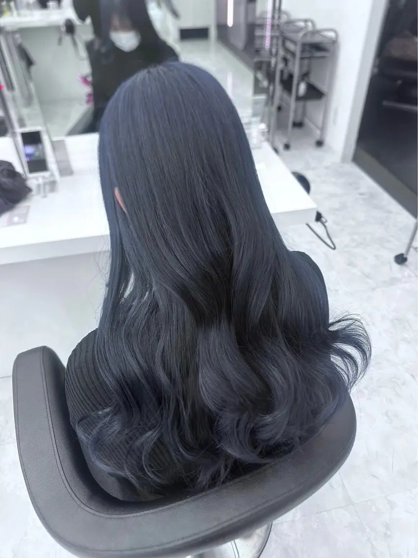 ロング カラー ヘアカラー 大人っぽ韓国🤍ブリ ーチ/mitsukiのヘアスタイル