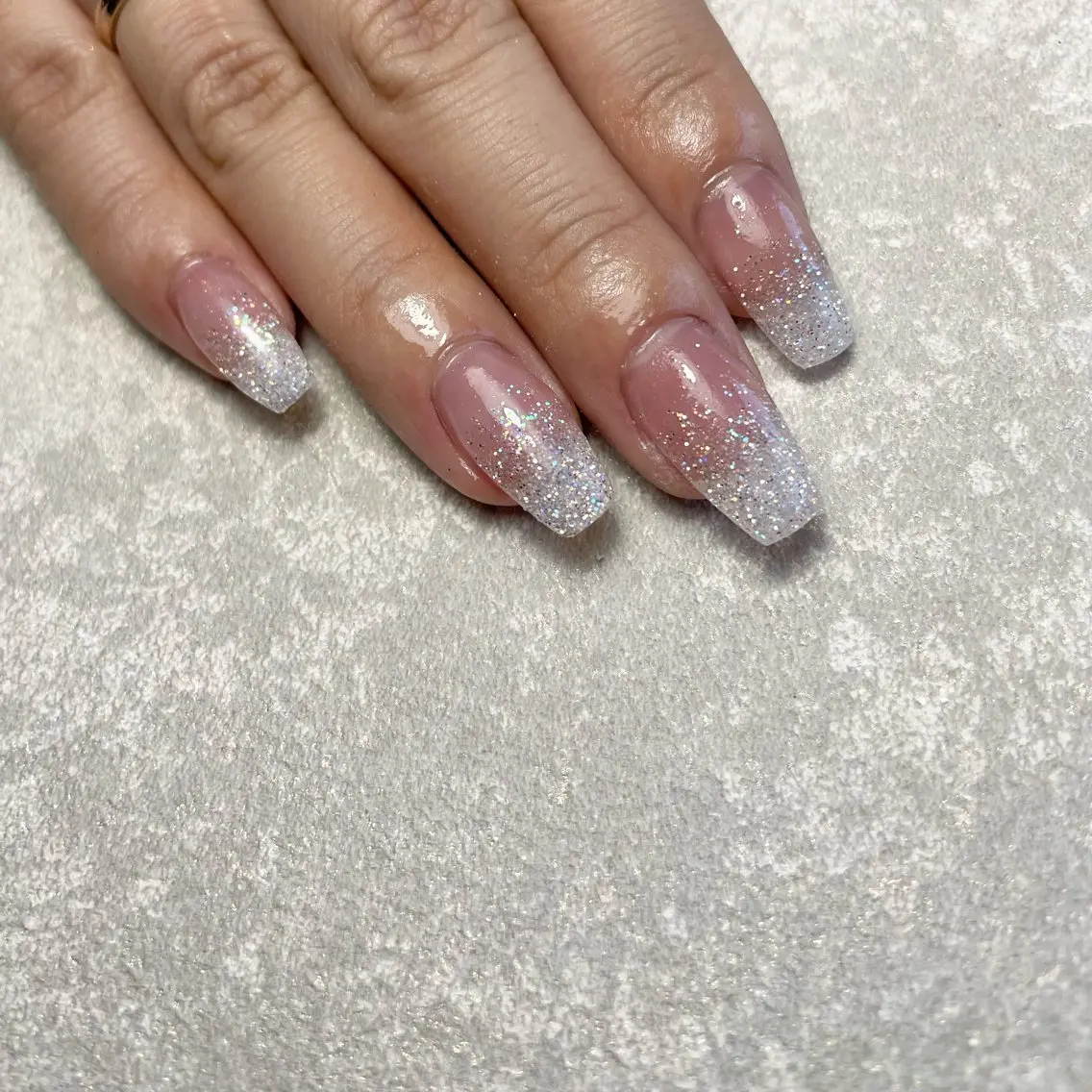ネイル グラデーション ラメ(グリッター) ラメグラデーション ハンドネイル Nail Salon muu mii王子店のネイルデザイン