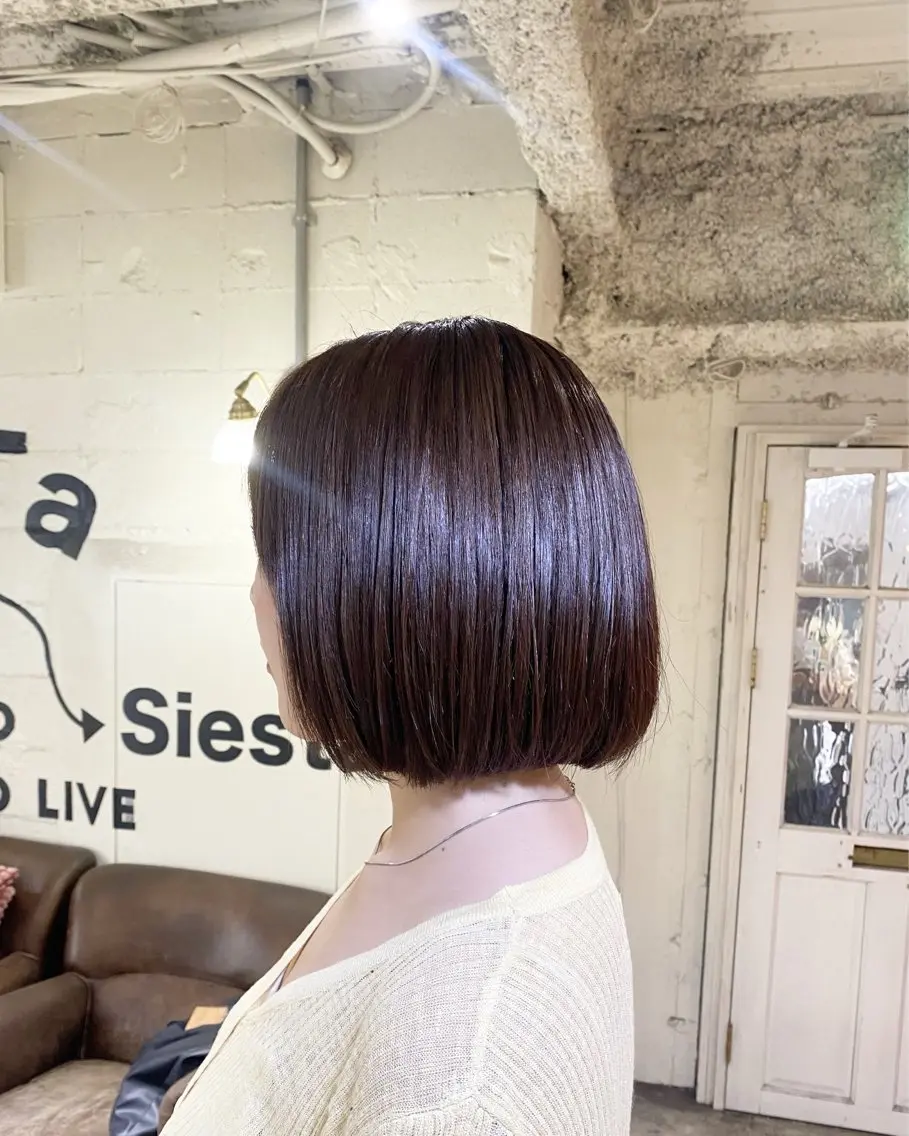 ミディアム カラー ブラウンカラー ヘアカラー トリートメント 透明感うる艶カラー ¦コユキ🫧💞のヘアスタイル