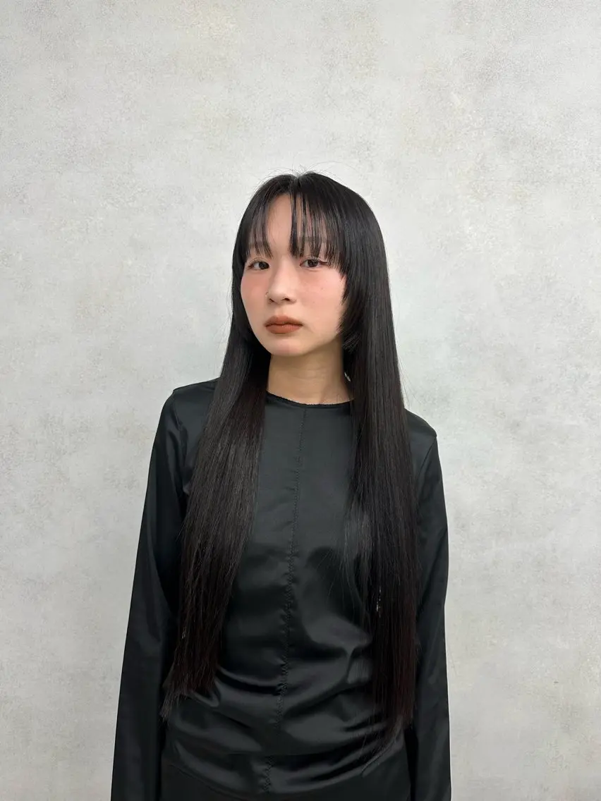 ロング カラー キッズ カット ヘアカラー トリートメント オトナヘア🌸 harukaのヘアスタイル
