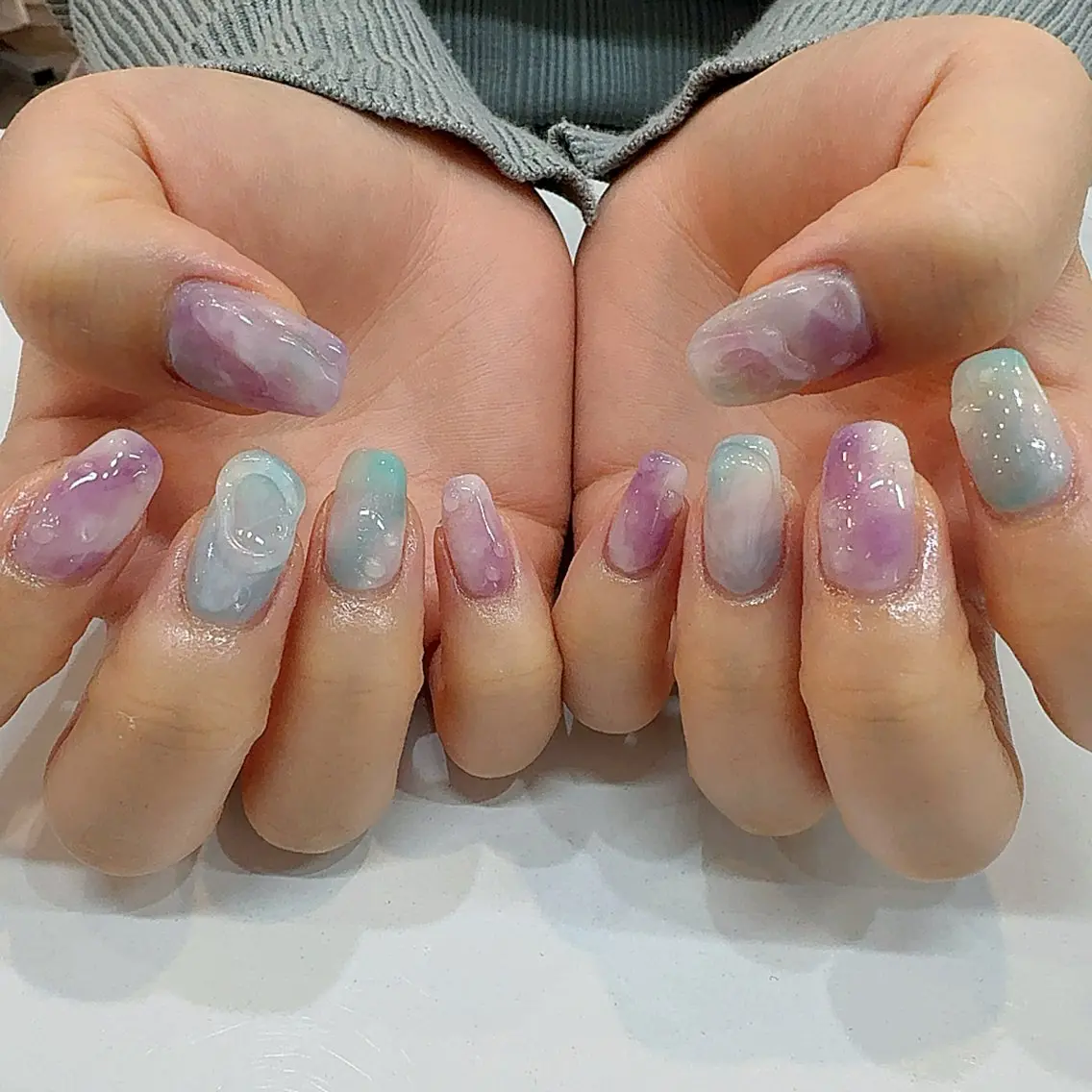 ネイル ハンドネイル ハンドケア あおやぎ ゆきこのネイルデザイン