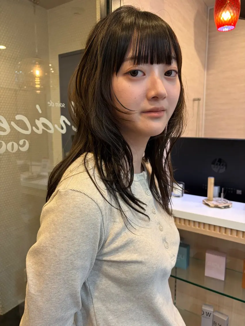 ロング カット トリートメント レイヤー/暖色/ 髪質改善/永礼芳果のヘアスタイル