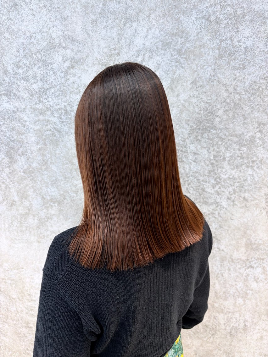 セミロング カット 縮毛矯正 トリートメント Honami💫 縮毛矯正/レイヤーのヘアスタイル