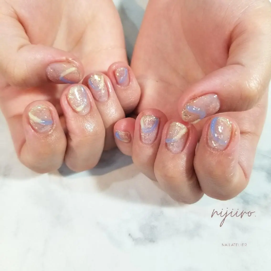 ネイル ぷっくりネイル ハンドネイル nijiiro🌈 サトウのネイルデザイン