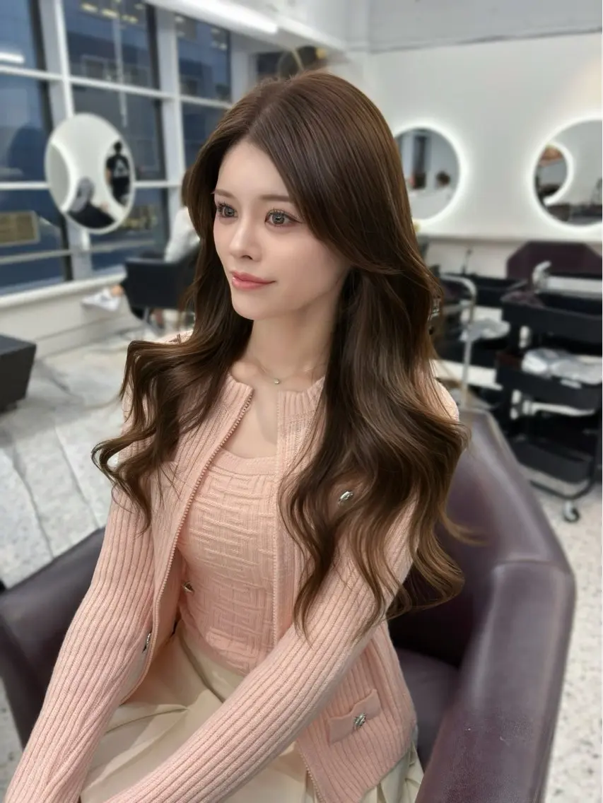 ロング カラー ベージュカラー ヘーゼル カット ヘアカラー トリートメント 🌸グレージュ/ ベージュ🌸yutaのヘアスタイル