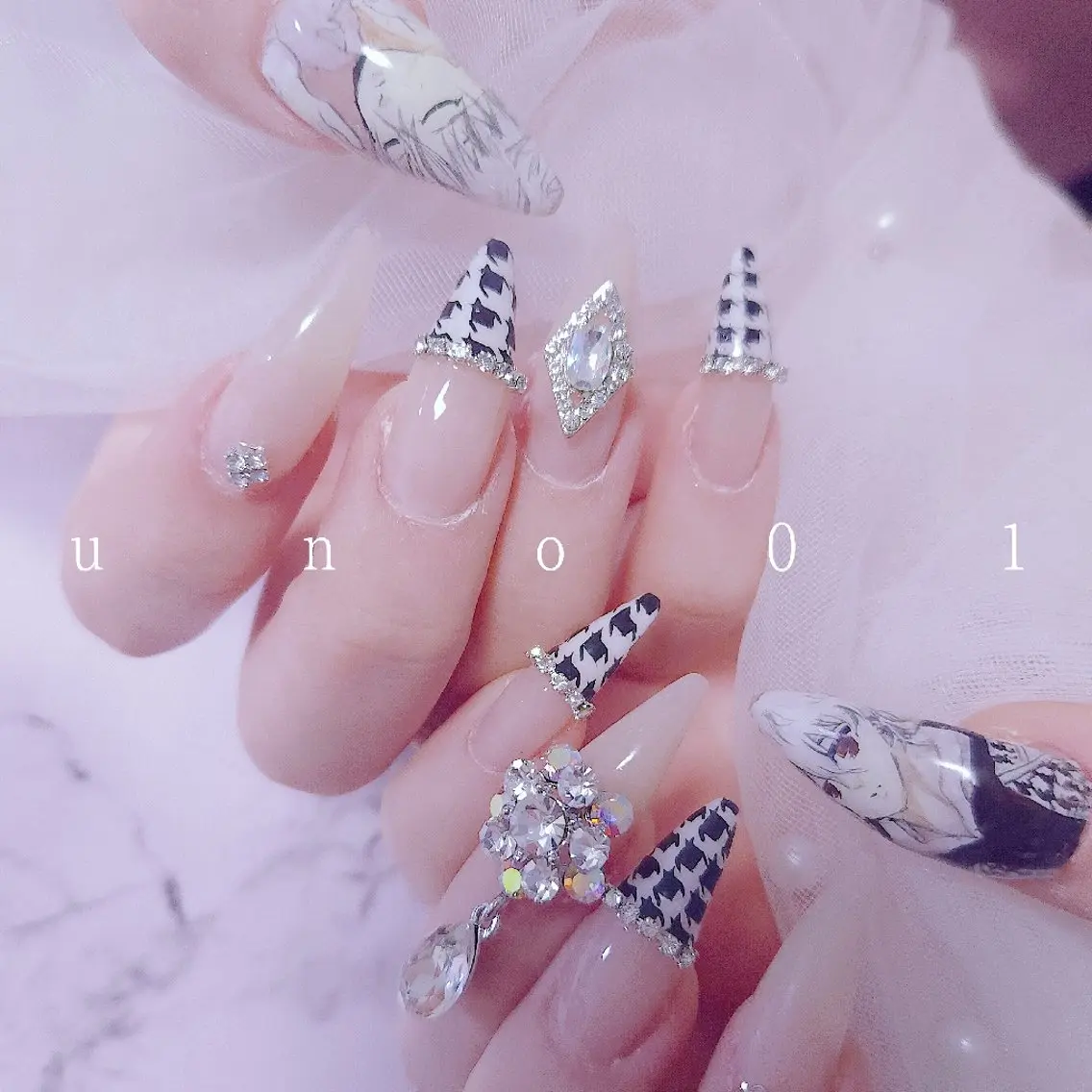 ネイル 梅田🦄中崎町🩵 u n o 0 1のネイルデザイン