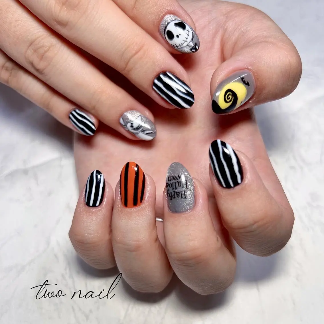 ネイル アートネイル フットネイル ハート ニュアンスネイル ホワイト two nailのネイルデザイン