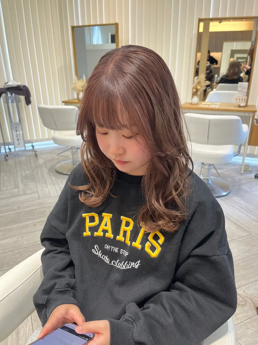 セミロング カット ヘアカラー トリートメント AVANCE. chisatoのヘアスタイル