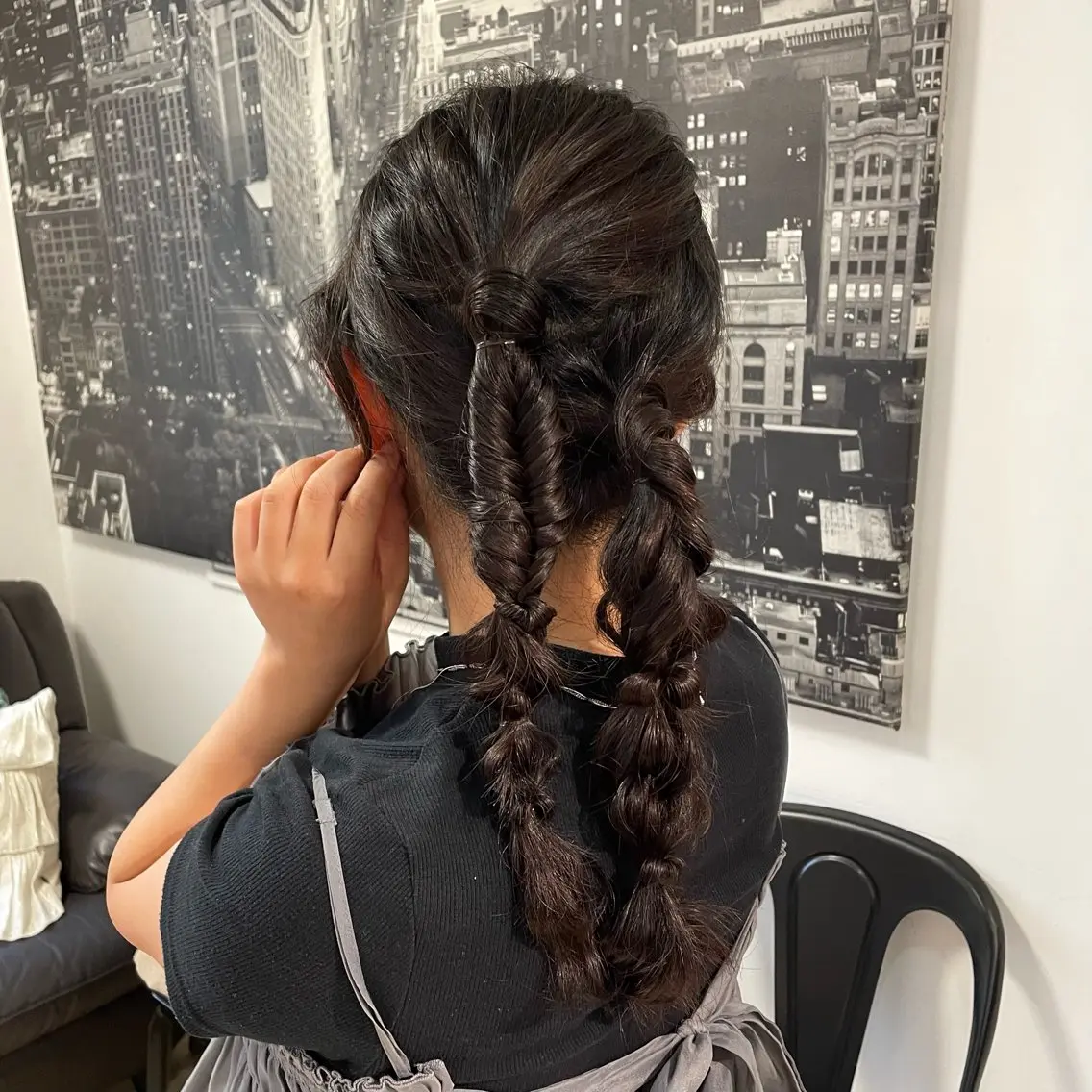 ロング ヘアアレンジ ケアカラー 髪質改善 トリートメント ヘアセット ショートモデル募集 エクステ専門店まりこのその他イメージ