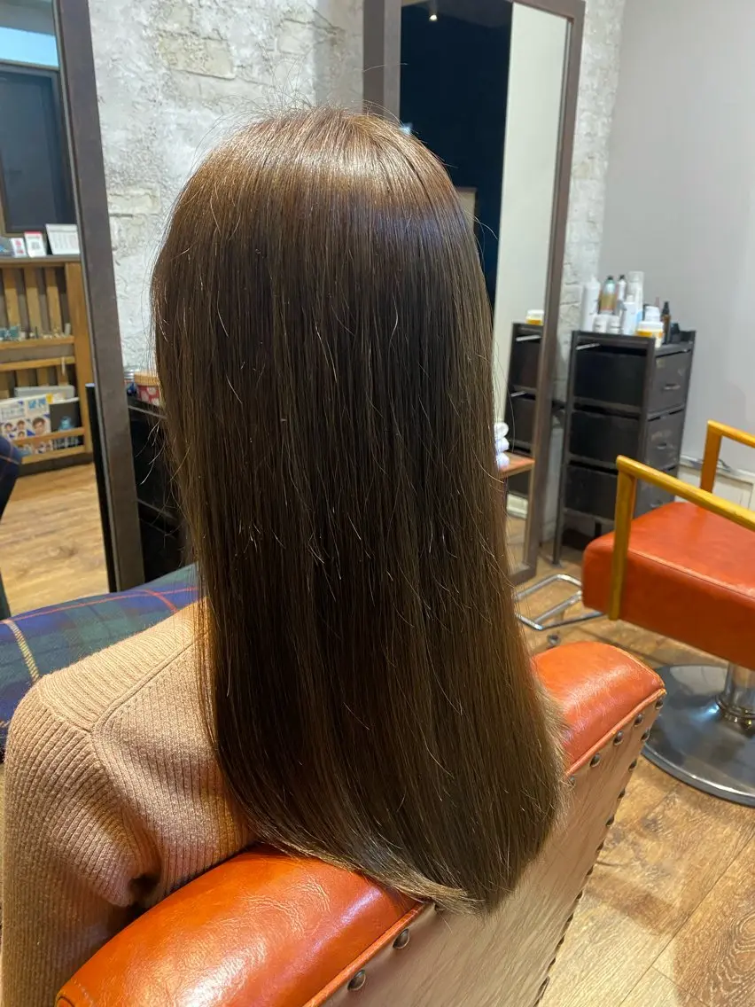 ロング カラー ヘアアレンジ カット ヘアカラー トリートメント 金子 富士のヘアスタイル