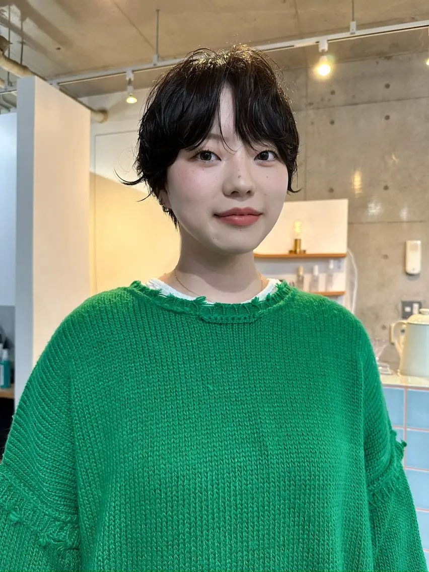 ショート パーマ パーマ / ボブ /ショート 谷口 陸のヘアスタイル