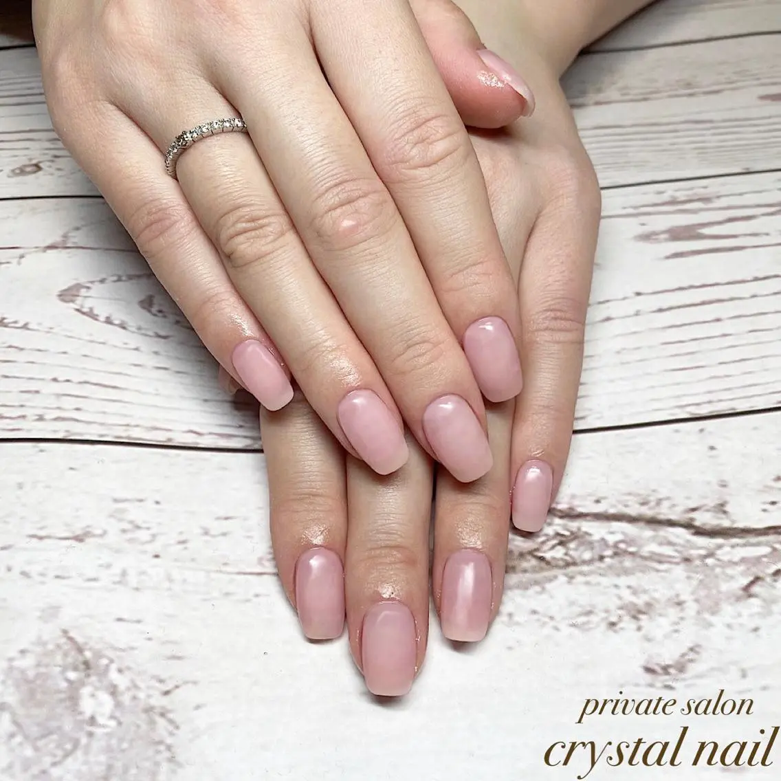 ネイル マットネイル ワンカラーネイル Crystal Nailのネイルデザイン