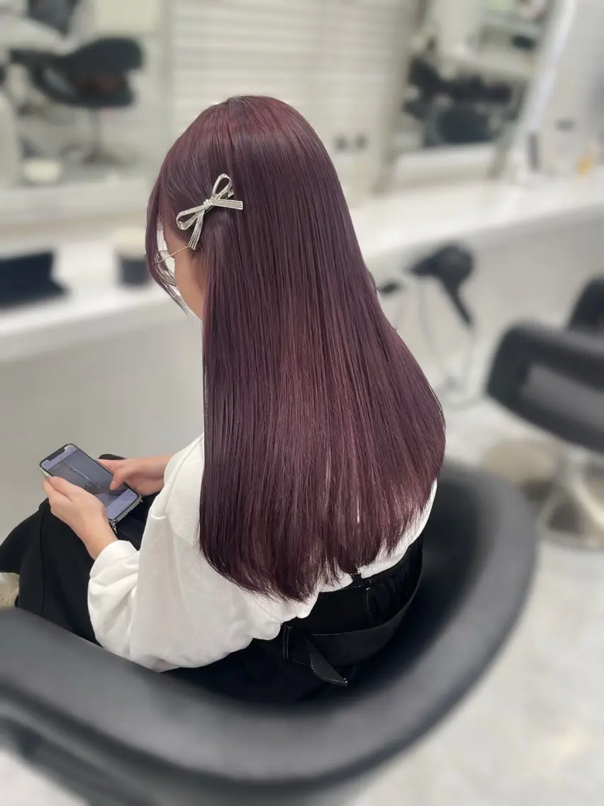 🪡ミニモ限定クーポン🪡トータルでgirlyに🎀似合わせカット♡+ワンカラー+オリジナルトリートメント♡の写真