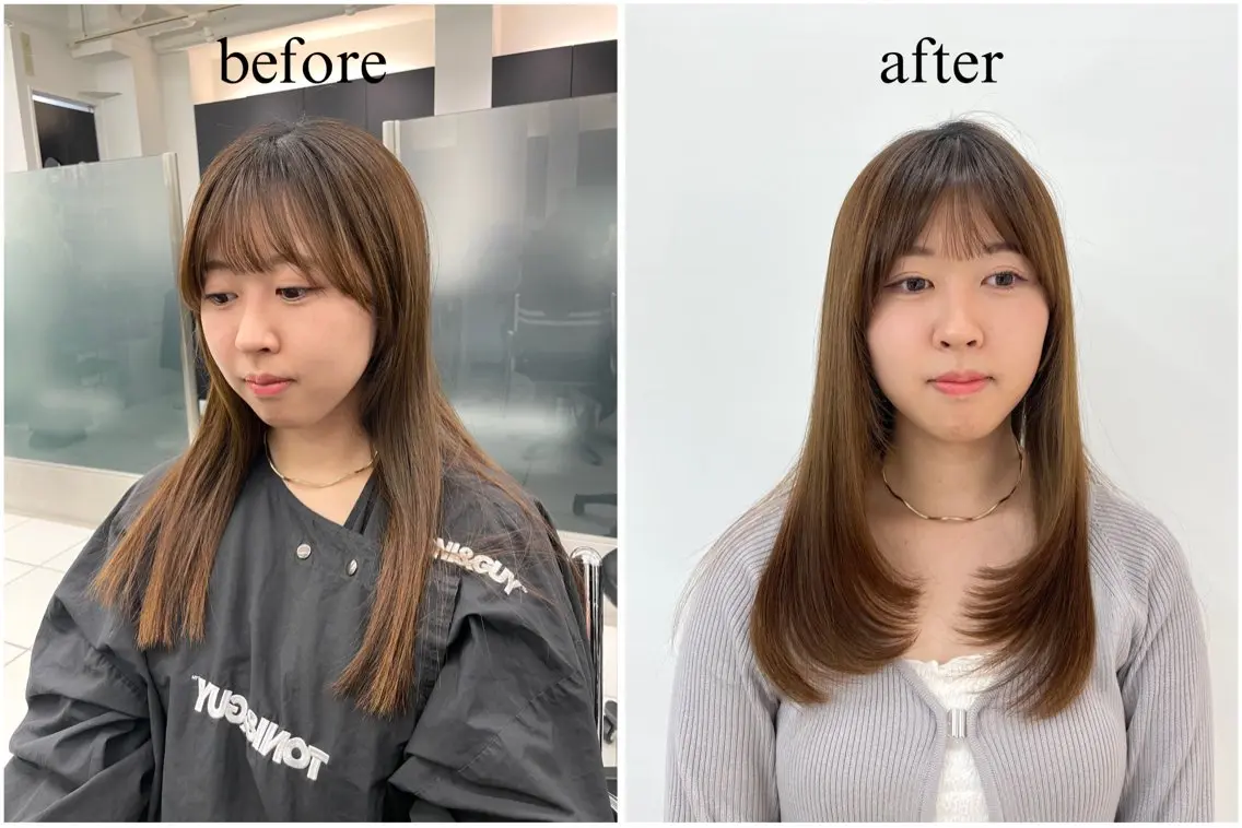 ロング 顔まわりレイヤー レイヤーカット 海外ヘア / Juanのヘアスタイル