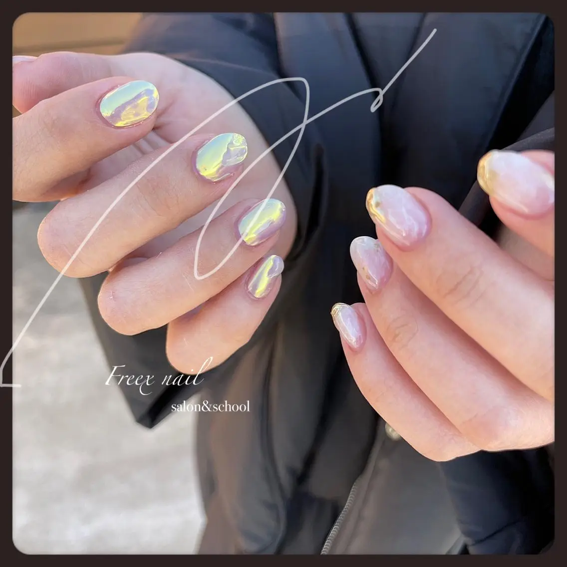 ネイル ハンドネイル ハンドケア freex nail /ニュアンス/個性派のネイルデザイン