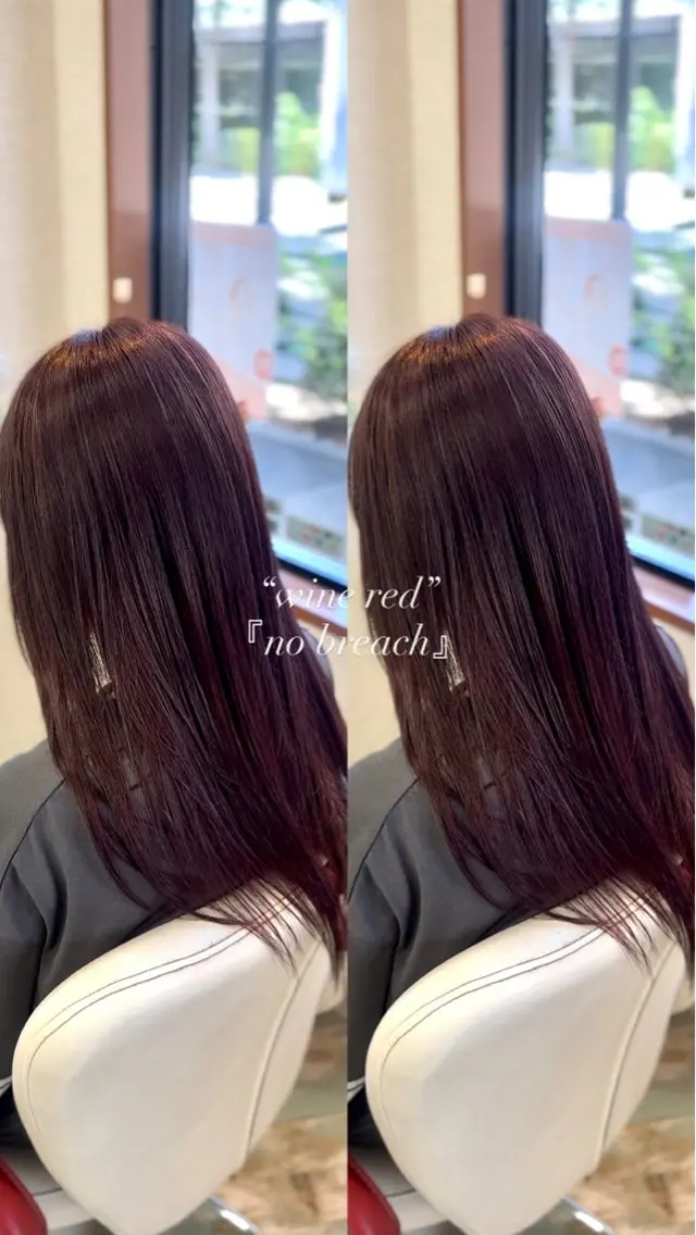 ロング カラー ブリーチ レッドカラー ヘアカラー 👑カラーリスト👑 /石塚恒太郎のヘアスタイル