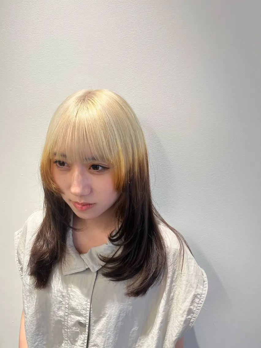 ロング 切りっぱなしボブ ボブ 髪質改善 韓国風ヘア レイヤーカット カット ヘアカラー こじま しょういちのヘアスタイル