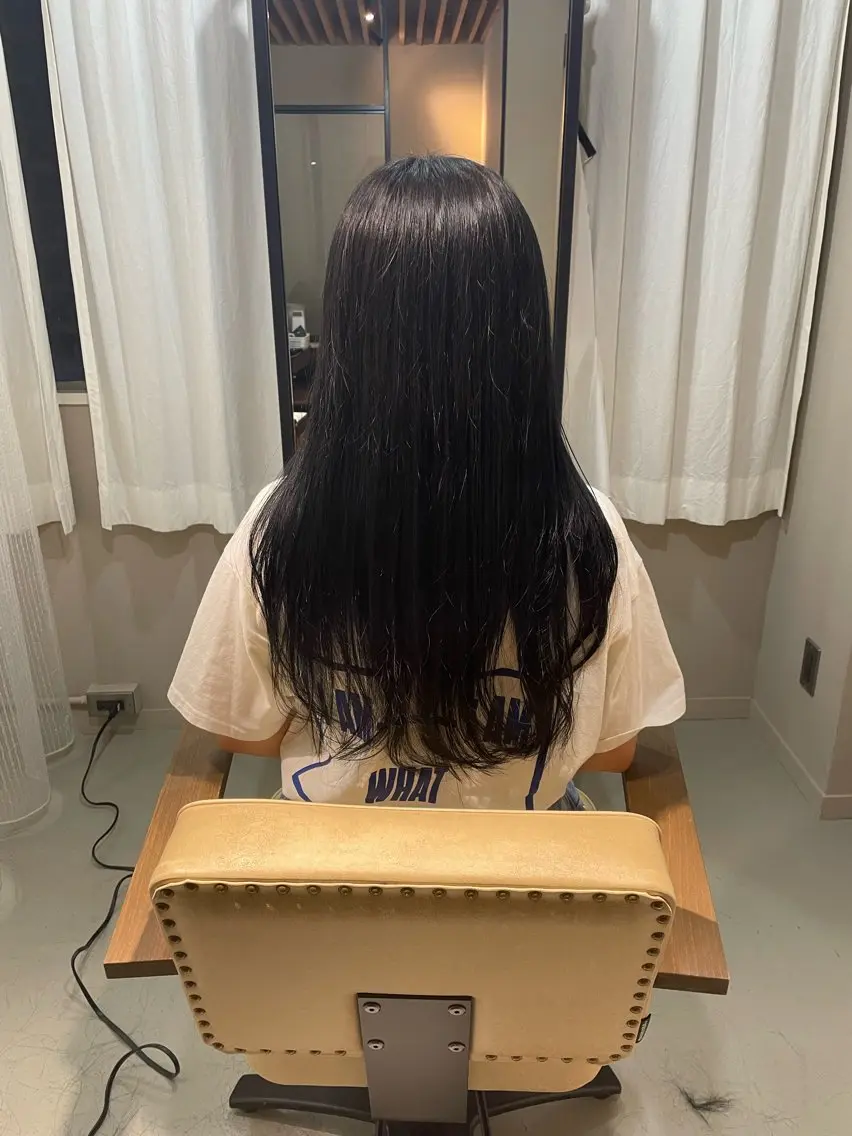 ロング カラー カット ヘアカラー トリートメント 清水 保博のヘアスタイル