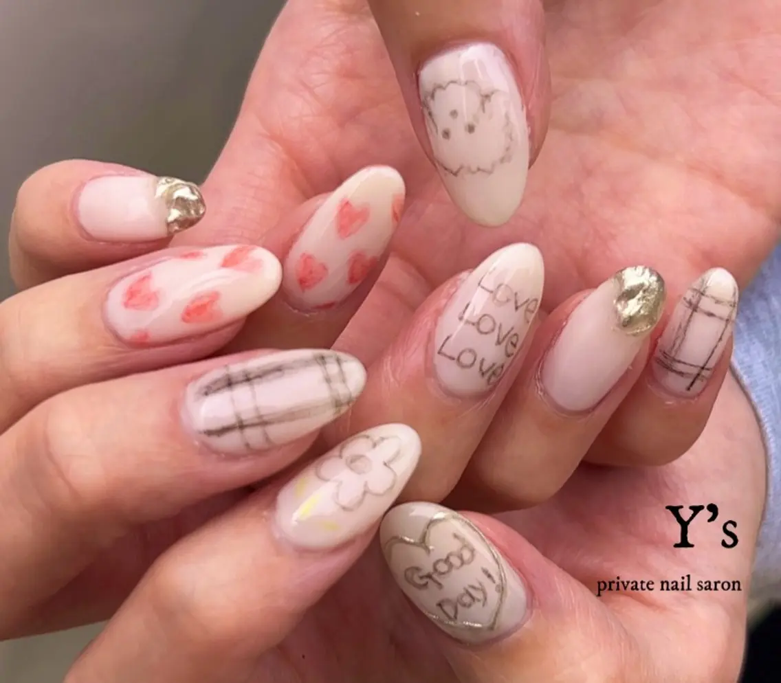 ネイル ハンドネイル Y's nail ˚✧₊YUIのネイルデザイン