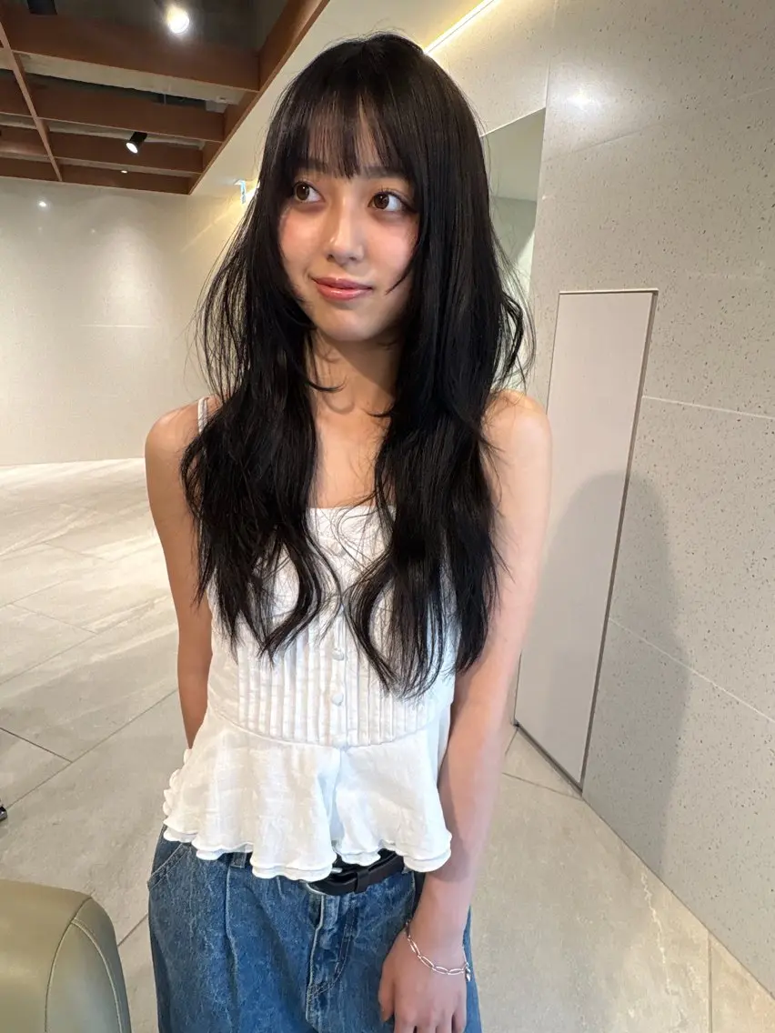 セミロング トリートメント カット ダイスケ/ 結べるレイヤーカットのヘアスタイル