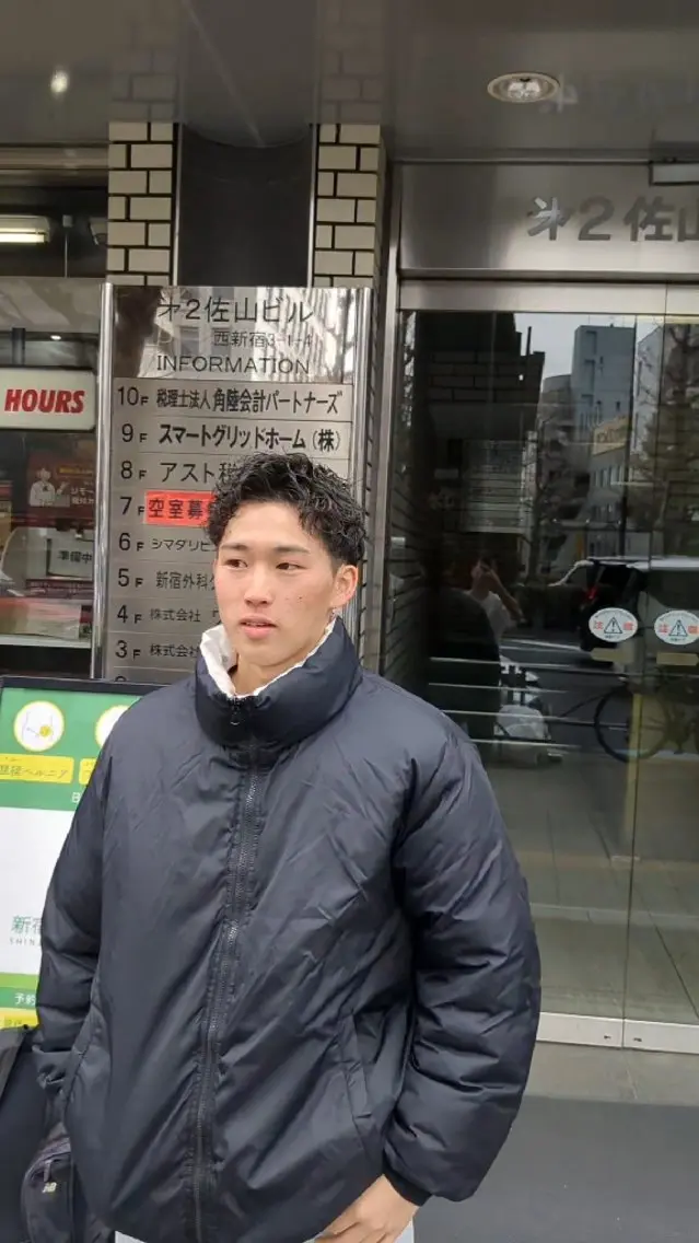 ショート メンズ キッズ パーマ アップバング メンズパーマ メンズ特化 石田はるむのヘアスタイル