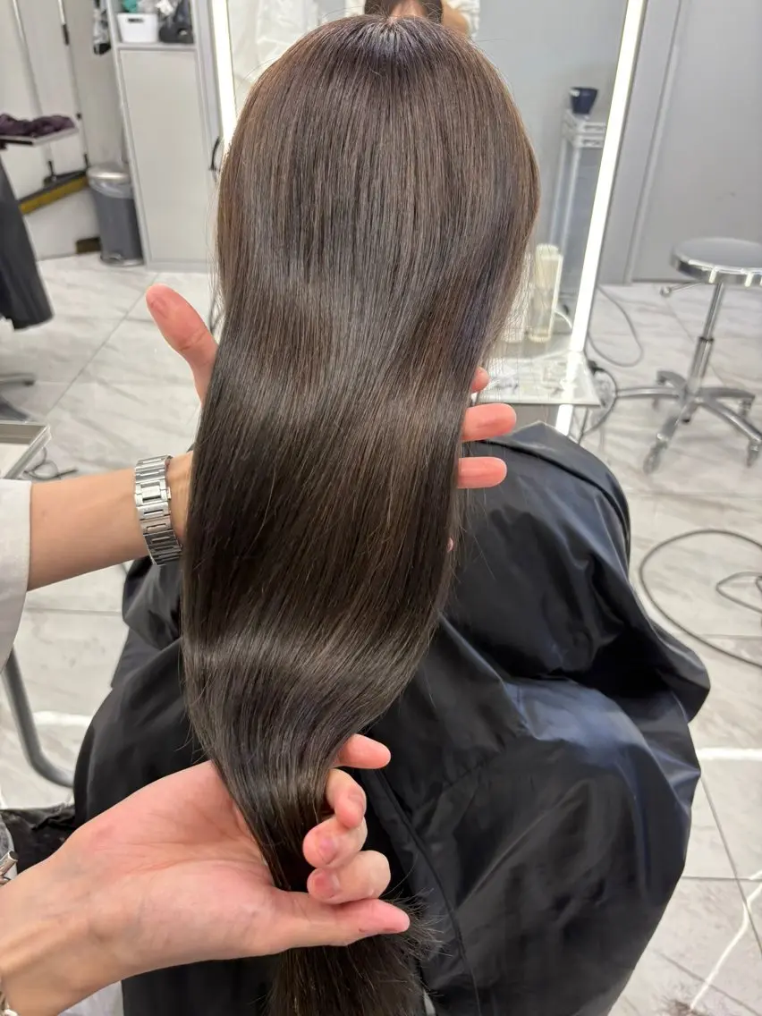 ロング カラー カット ヘアカラー トリートメント 渋谷/ハイトーン 西澤 ジュンヤのヘアスタイル