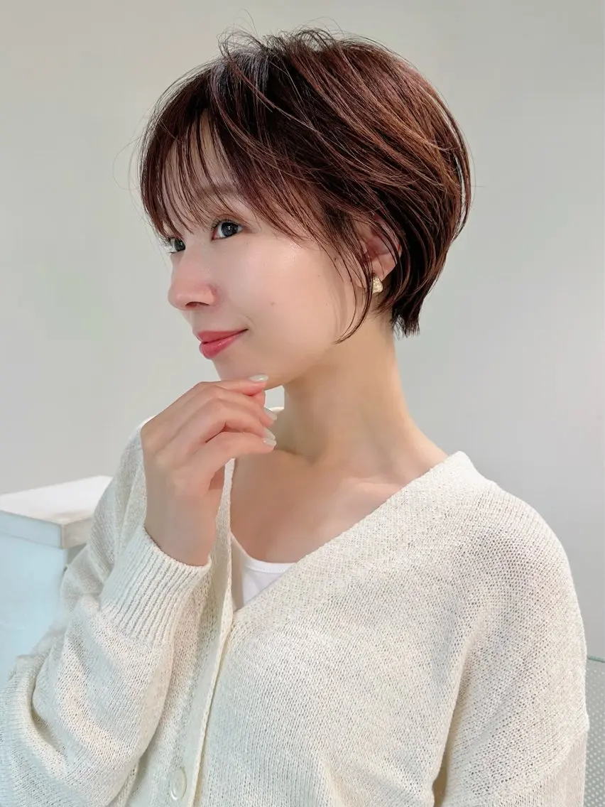 ショート カット ヘアカラー トリートメント ヘッドスパ 縮毛矯正/レイヤー taiga🐯のヘアスタイル