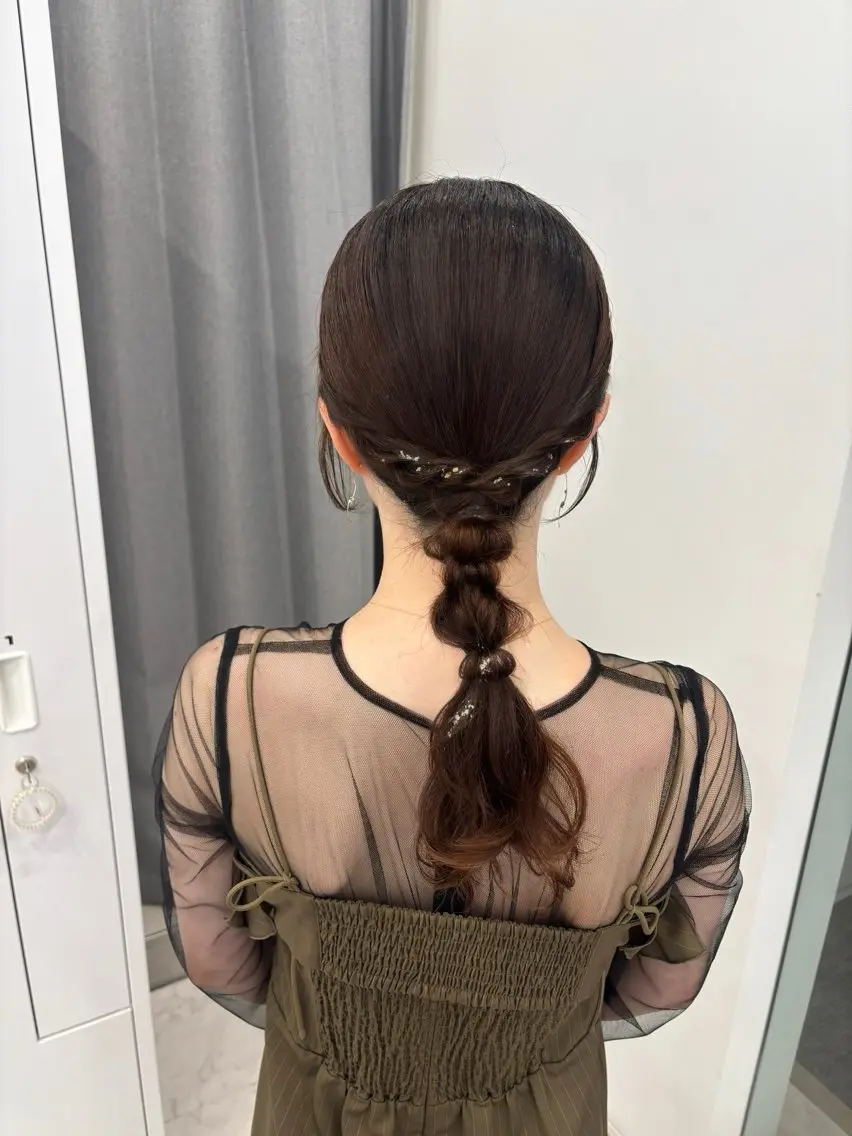 ヘアアレンジ 結婚式・ブライダル デート レイヤーカット🎀 kanaのヘアスタイル