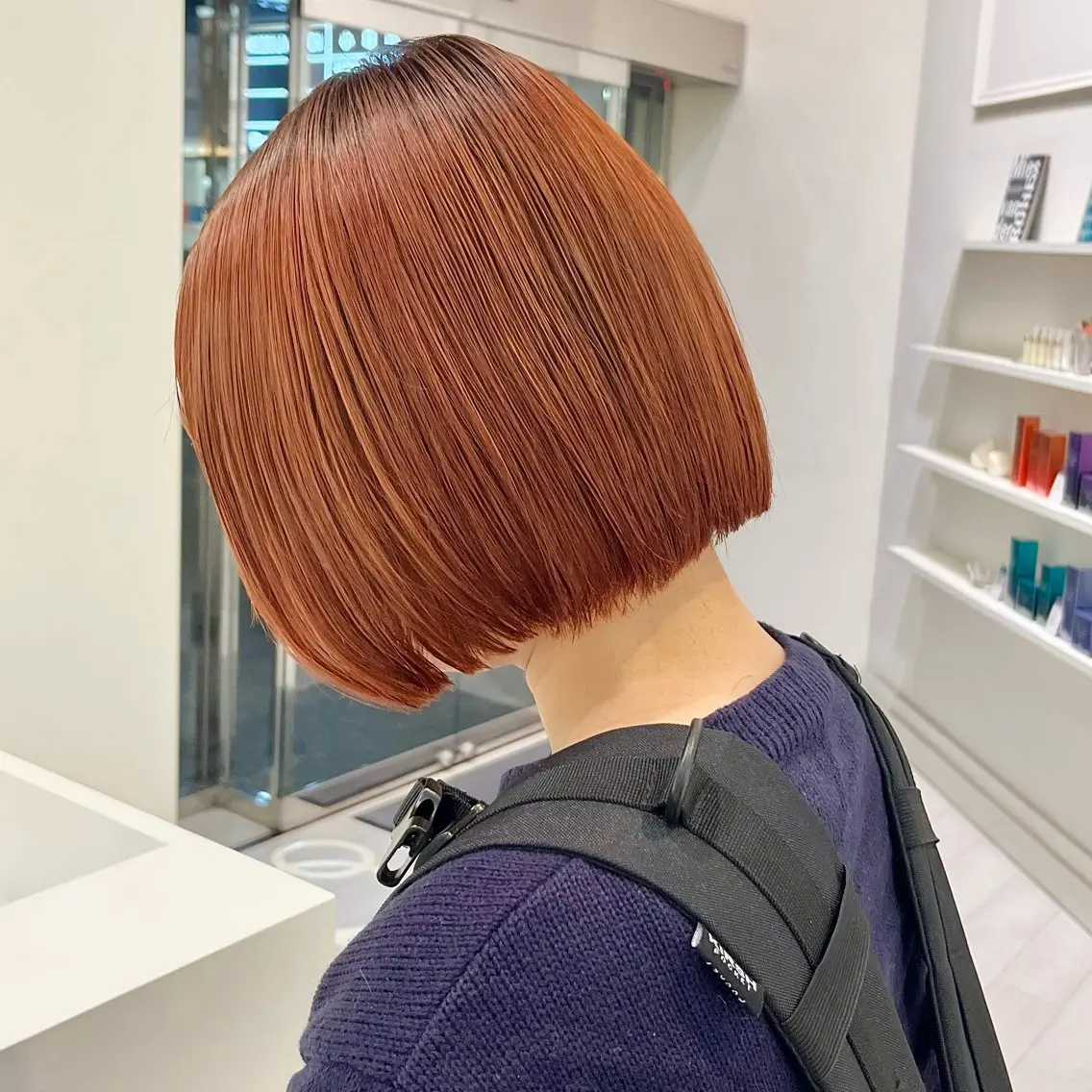 ショート カラー オレンジ ParveMix￤ 大賀さつき🍨🤍のヘアスタイル