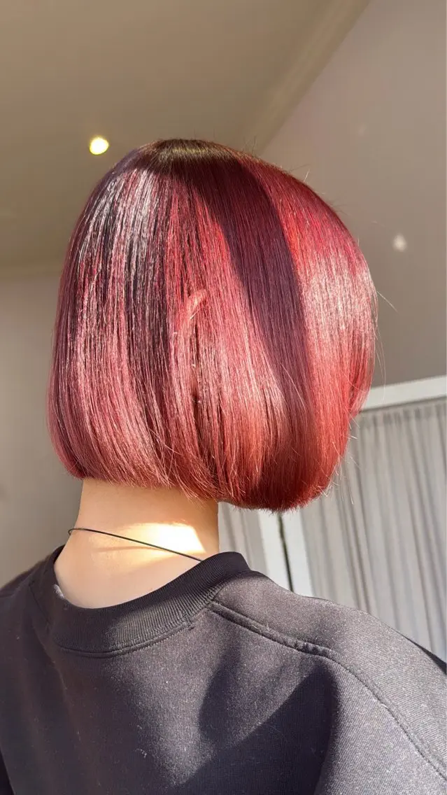 ショート ボブ カット ヘアカラー トリートメント Sakura .のヘアスタイル
