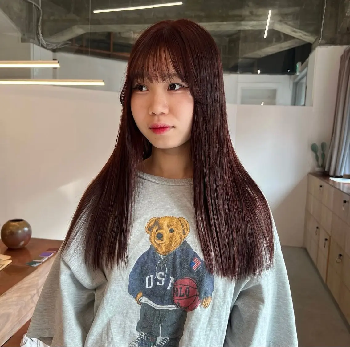 カラー ヘアカラー あやの/ブリーチ カラー/カットのヘアスタイル