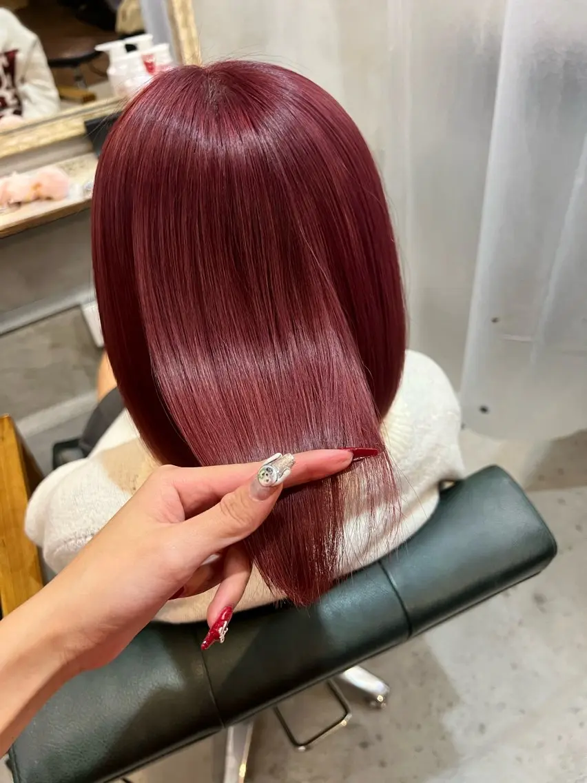 ミディアム ヘアカラー プルエクステ/ カラー🎀🎀ミレイのヘアスタイル