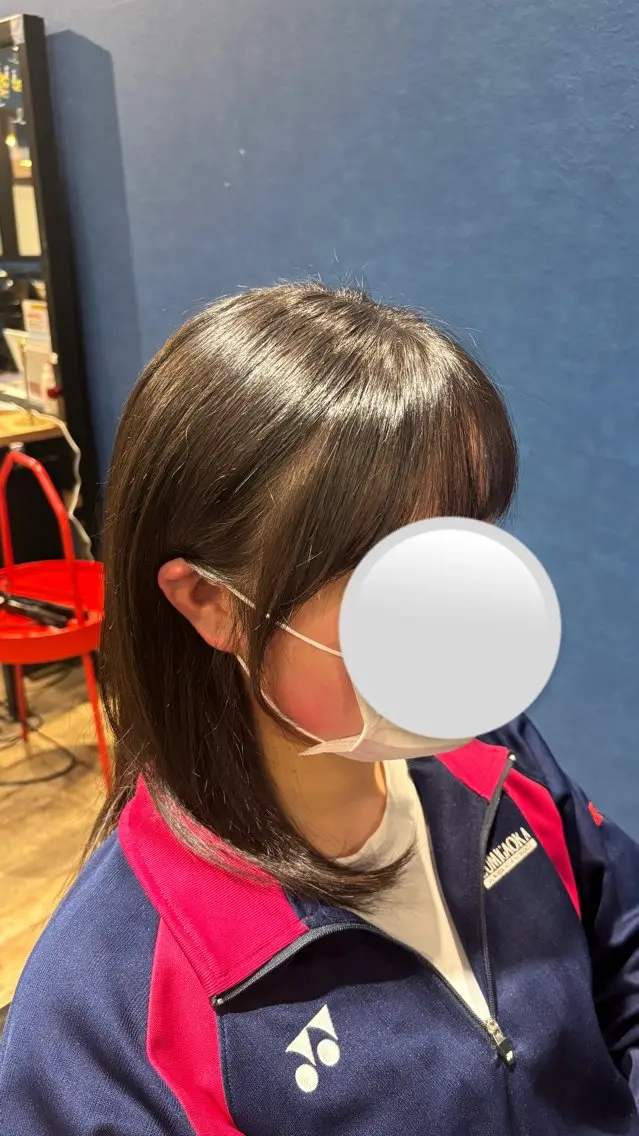 ミディアム カット 四役 蒼海のヘアスタイル