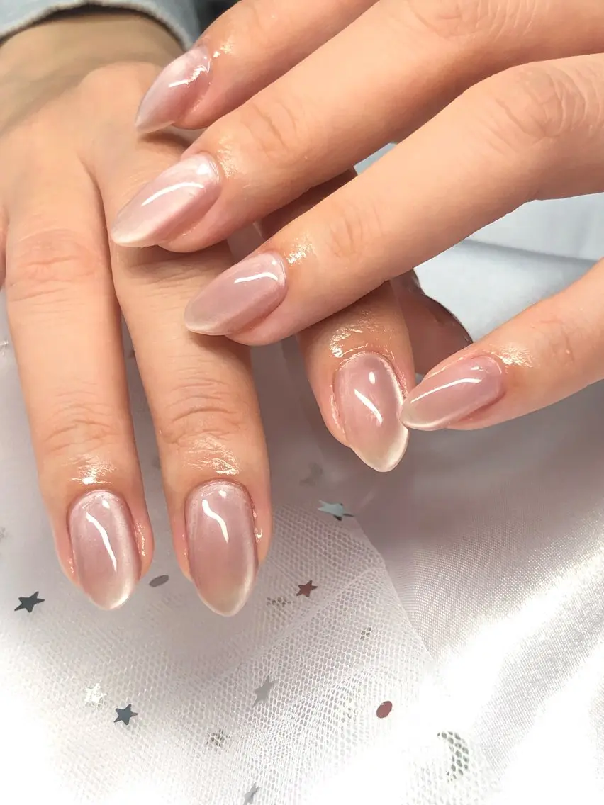 ハンドネイル💅 マグネット🎀ソフトジェルオフ込み🍀🍀の写真