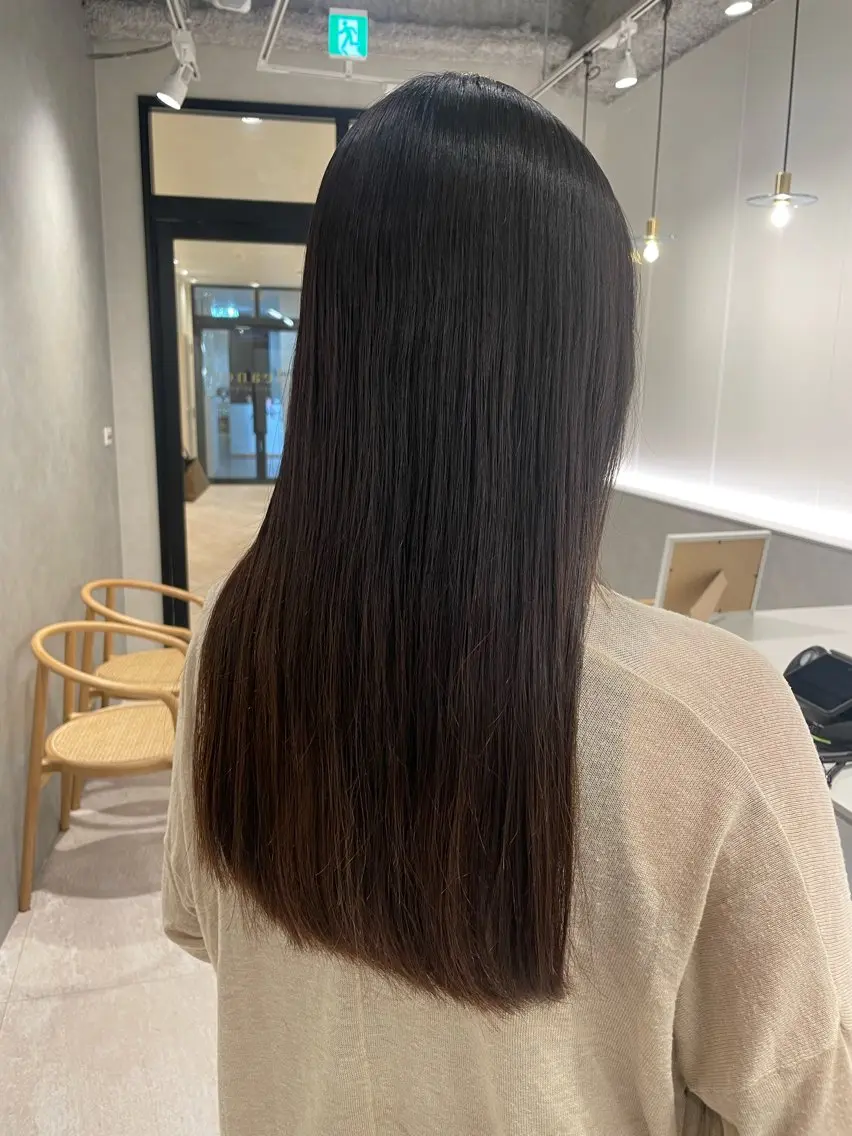 ロング カット 縮毛矯正 トリートメント ヘッドスパ miyu/完全個室 /髪質改善のヘアスタイル