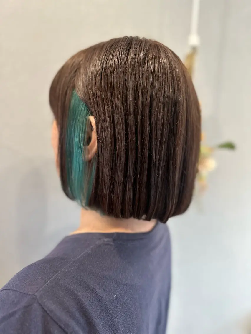 ミディアム カット ヘアカラー トリートメント K Harukaのヘアスタイル