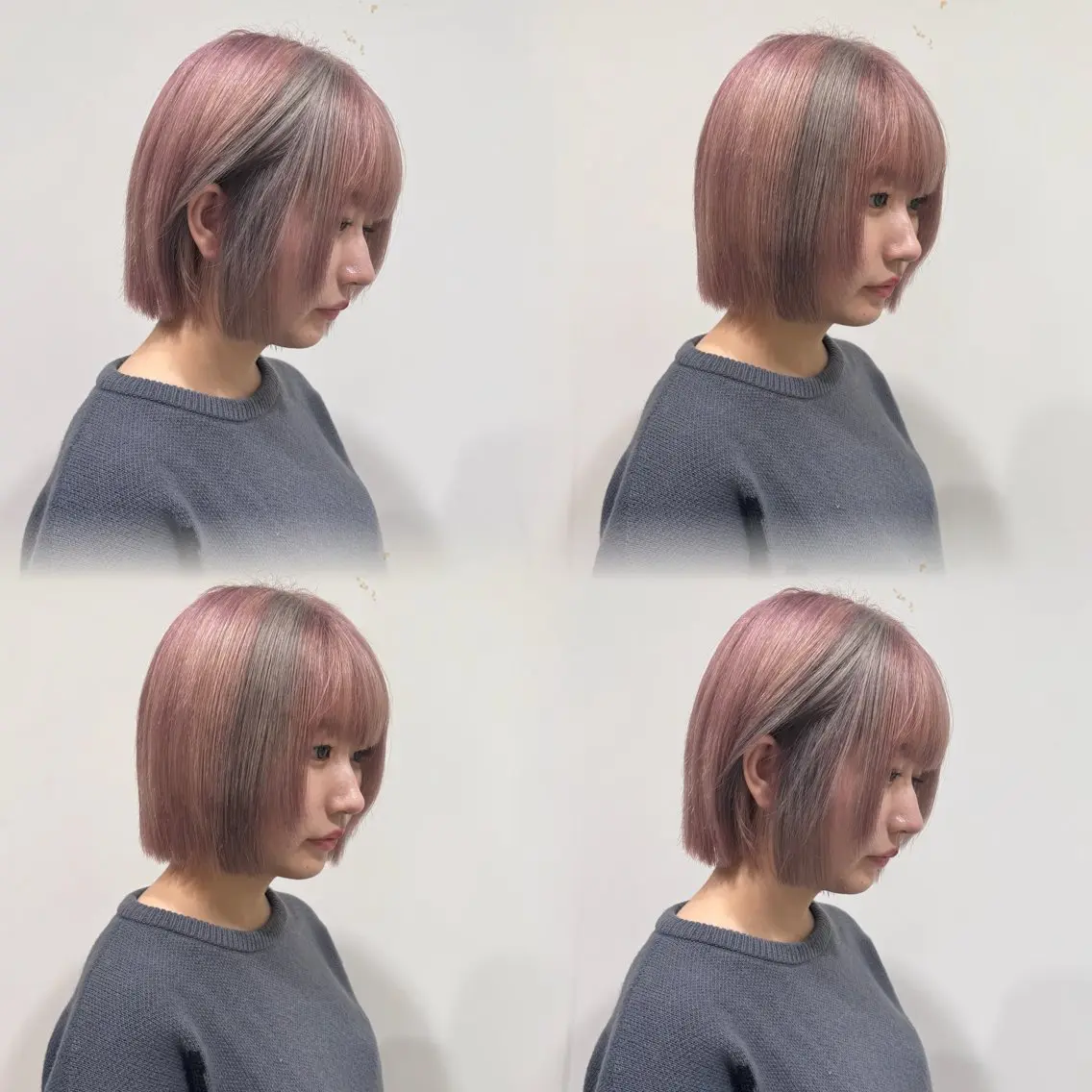 ショート カラー ヘアカラー MEGU/layer cut/透明感カラーのヘアスタイル
