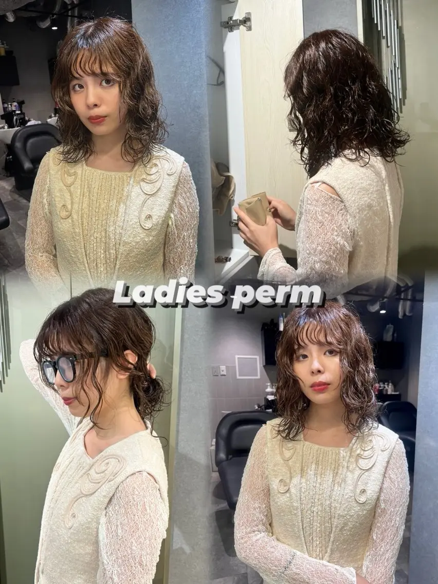 パーマ ハイトーン/縮毛矯正 /博多/syokoのヘアスタイル
