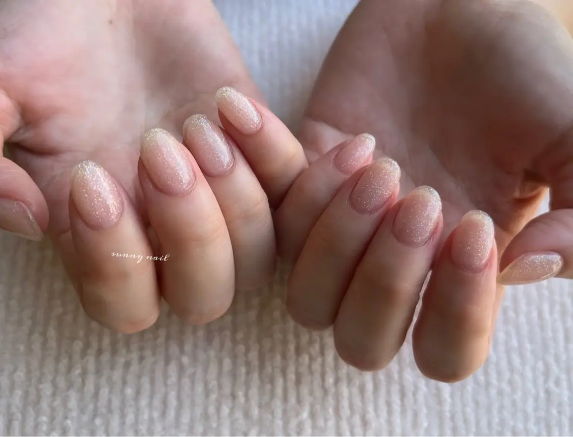 ネイル ジェルネイル ラメ(グリッター) パラジェル sunny nailのネイルデザイン