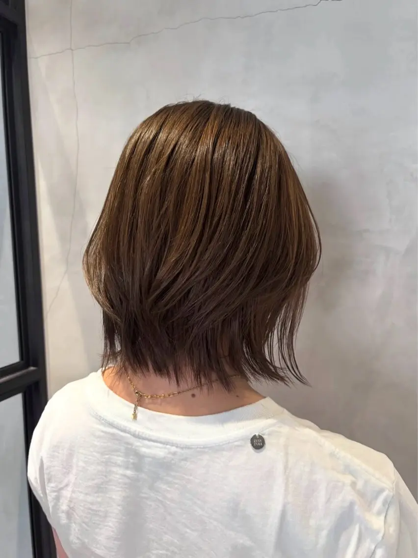 ショート カラー ヘアアレンジ キッズ 栄💗レイヤー｜ショ ートカット｜haruのヘアスタイル