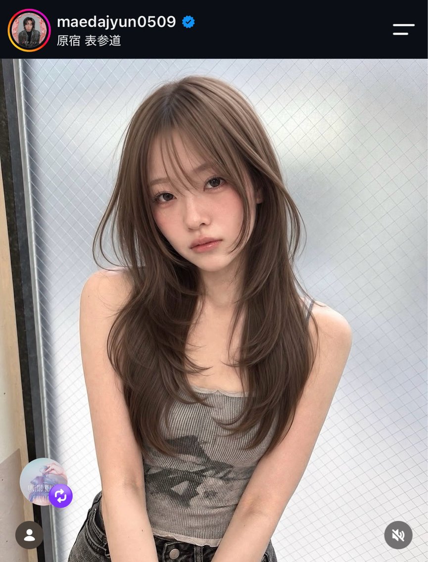 ミディアム カラー カット ヘアカラー 👑カラー特化/ 艶髪/髪質改善/原宿のヘアスタイル